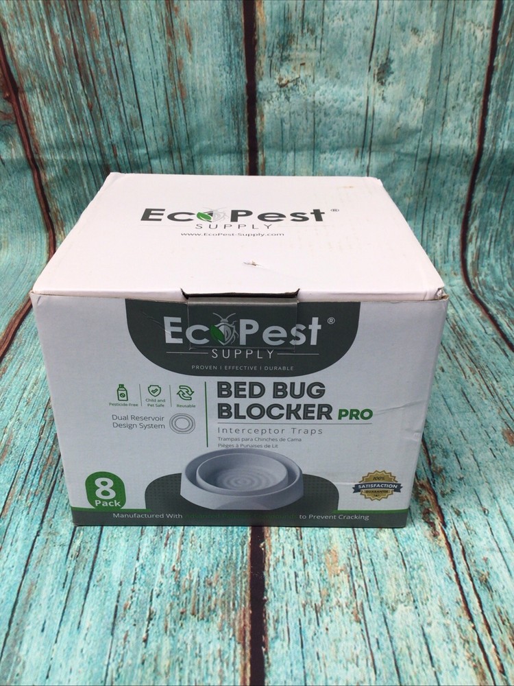 EcoPest Bed Bug Blocker Pro Eco Friendly Interceptor Traps 8-Pack