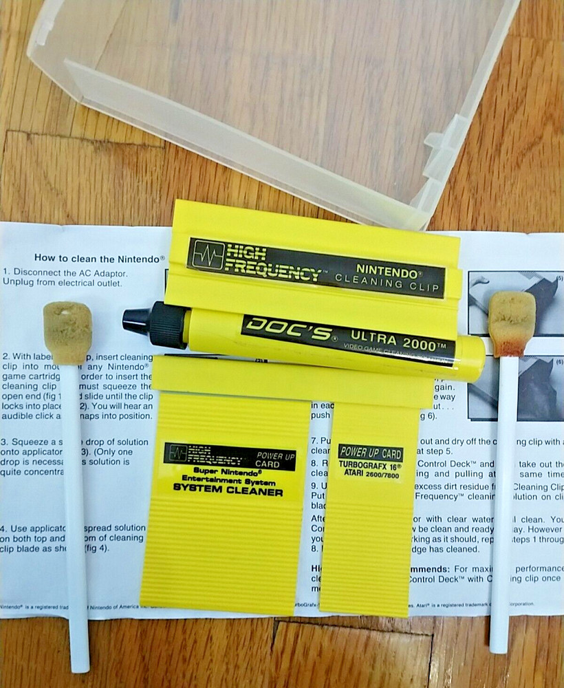 Video Game System Cleaning Kit High Frequency Nintendo Atari Genesis