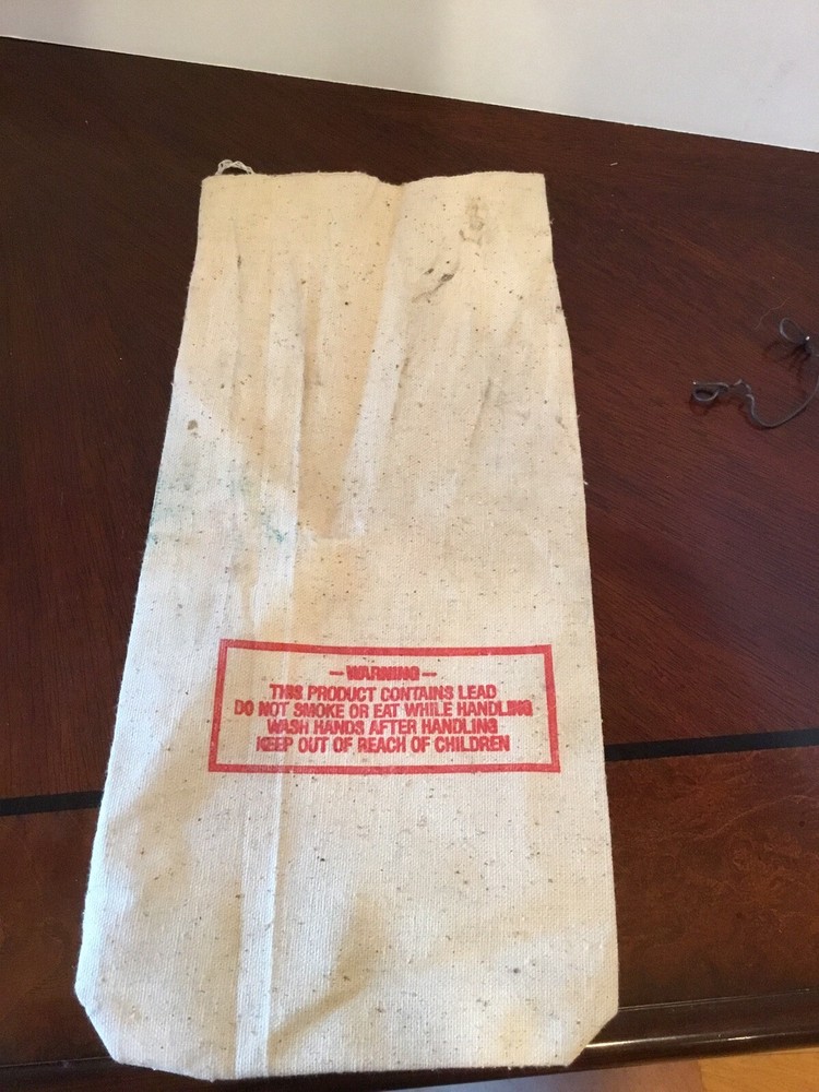 Vintage Eclipse Triple XXX Lead Shot 7 1/2 Empty Bag
