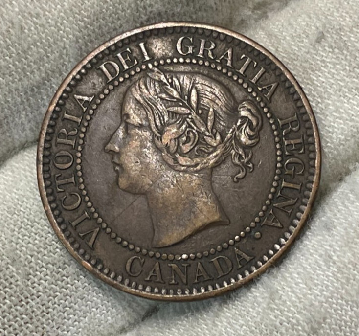 1859 Canada One Large Cent Coin Great Condition