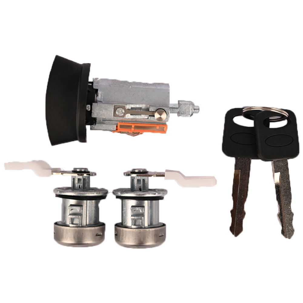 Ignition Switch Lock Cylinder & Door Lock Set 2 Keys Matched For Ford