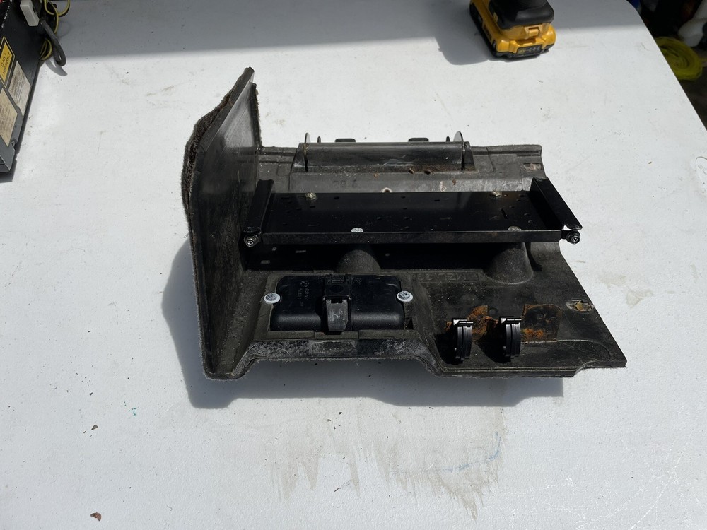 OEM BMW E36 CONVERTIBLE CD CHANGER BOOT, HOLDER HANDLE COMPARTMENT And Bracket