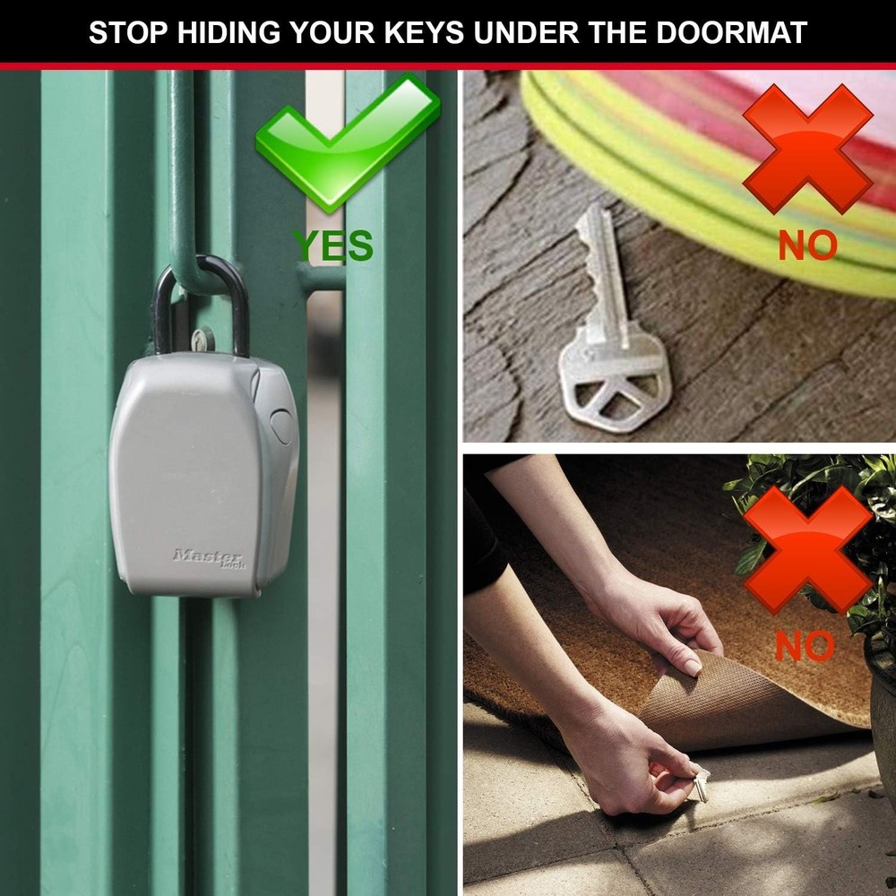 Heavy Duty Portable Key Storage Box with Combination Lock for Easy Access