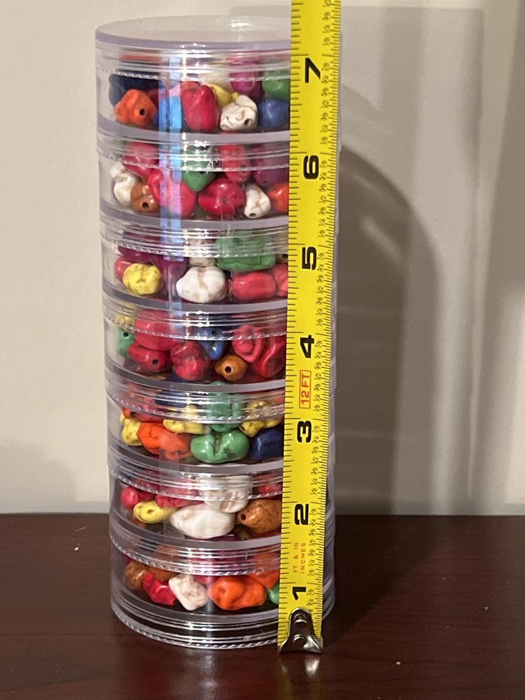 Colorful Bead Assortment in Stackable Containers (SR319)