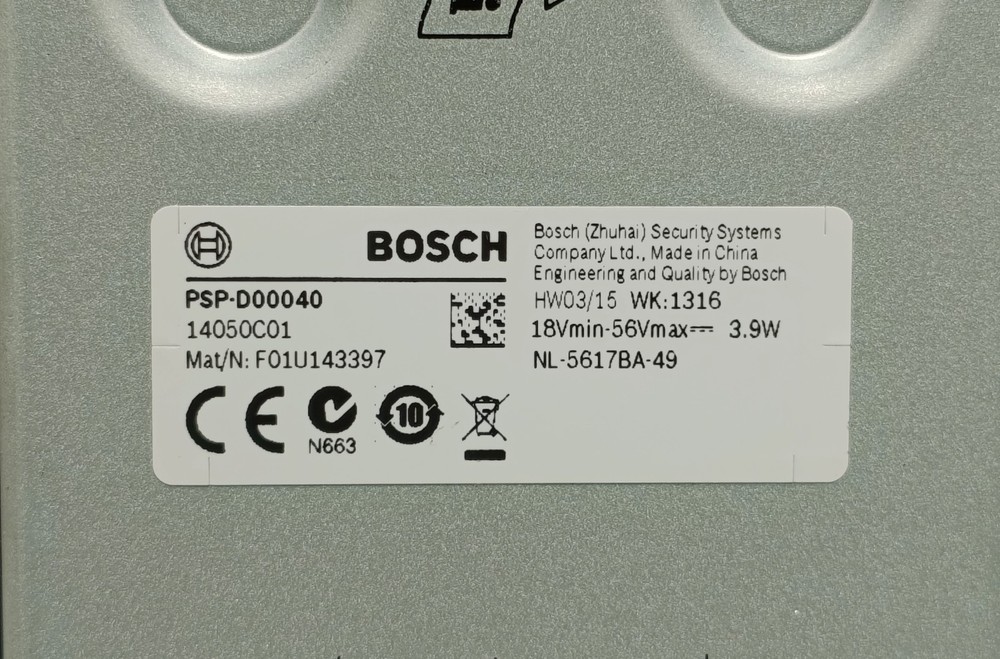Bosch PSP-D00040 Slave Redundant Network Controller Switch | New