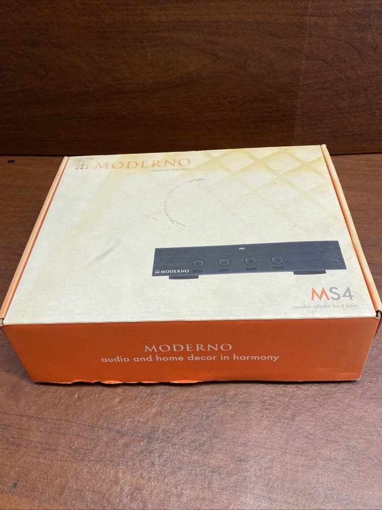 MODERNO ~ 4 - ZONE SPEAKER SELECTOR SWITCH ~ MODEL # MS-4