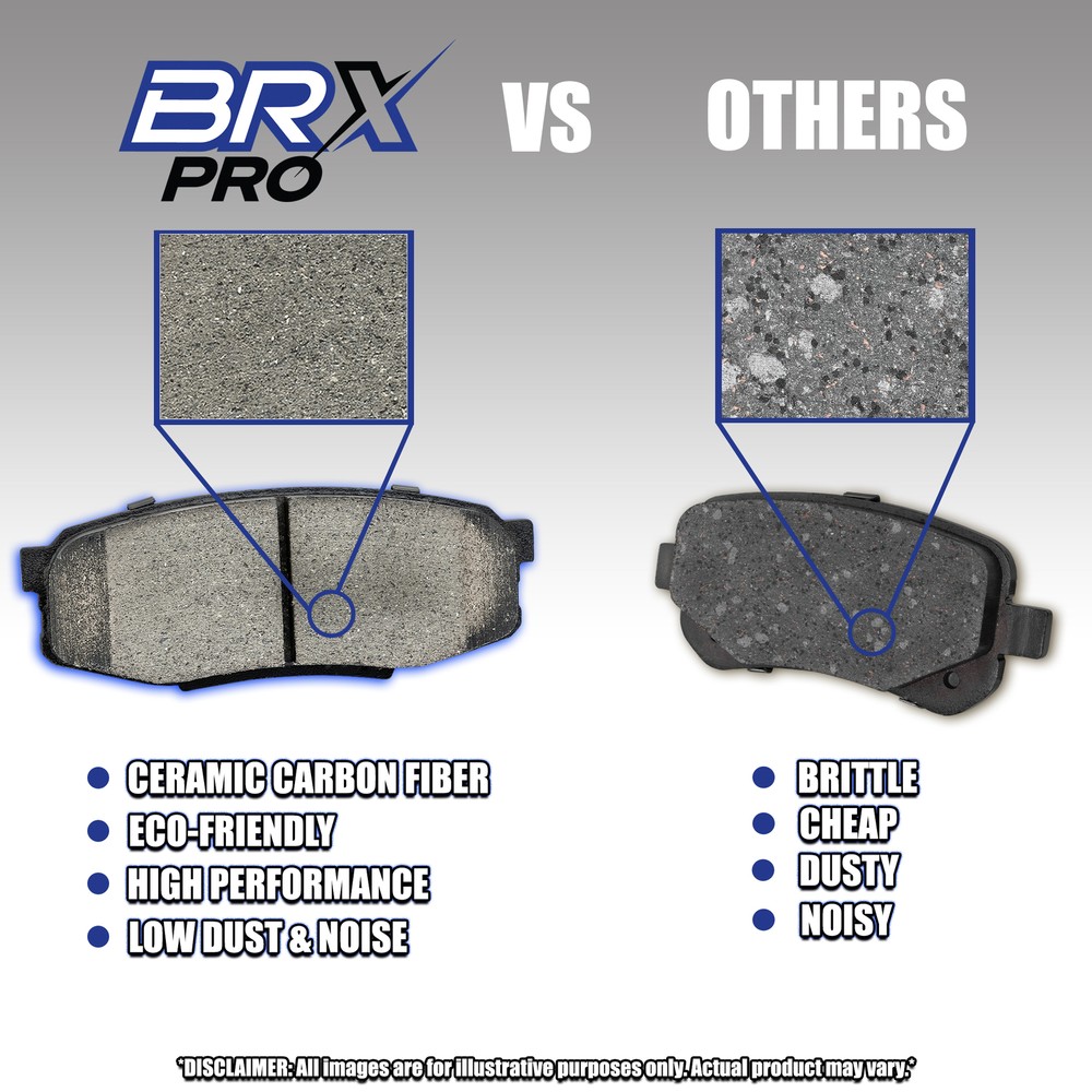Front & Rear Ceramic Brake Pads for 2006-2011 Cadillac DTS