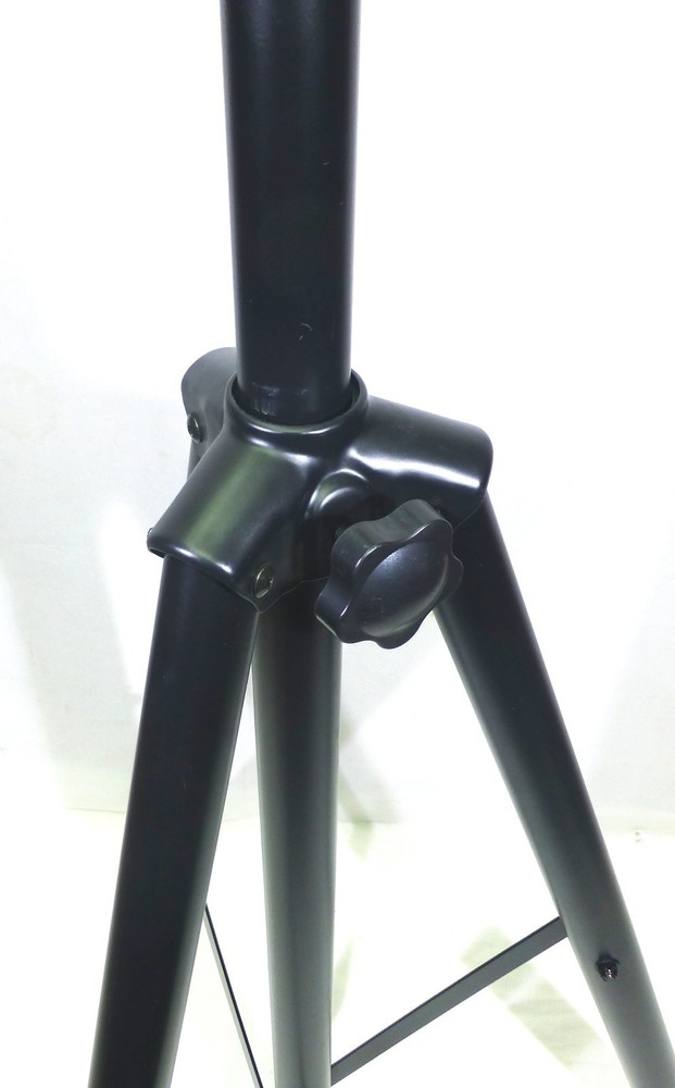 (2) Two Adjustable Pole / Tripod Speaker Stand with Universal Mounting Base.