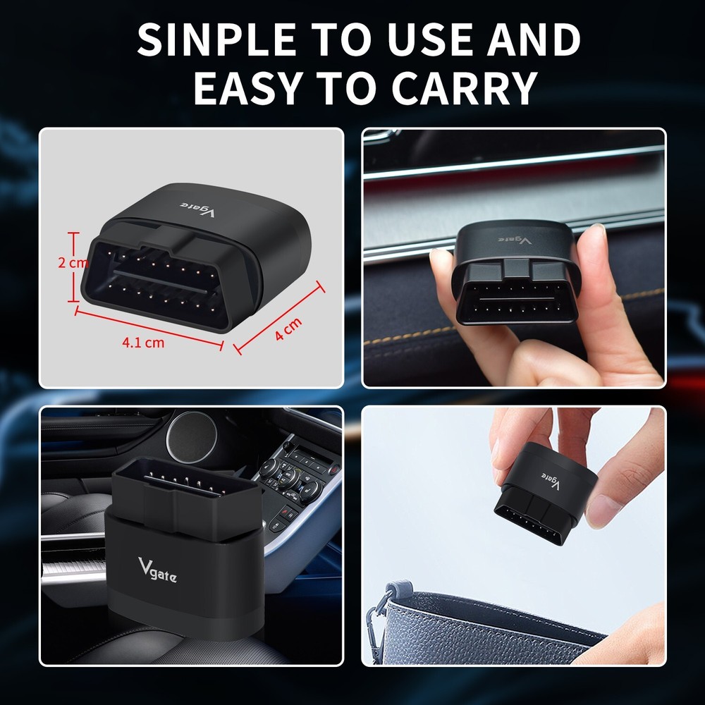 Vgate iCar Pro 2S Bluetooth 4.0 Scanner Tool Code Reader Adapter OBD2 Diagnostic