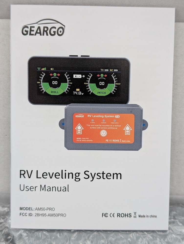 RV Wireless Leveling System AM50-PRO BRAND NEW IN BOX! No App Needed Real-Time