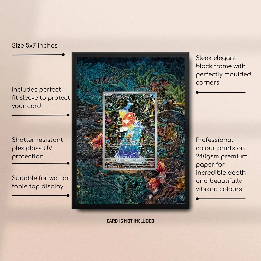 Magikarp 203/193 Pokémon Extended Art Frame - Paldea Evolved- 5x7 Frame