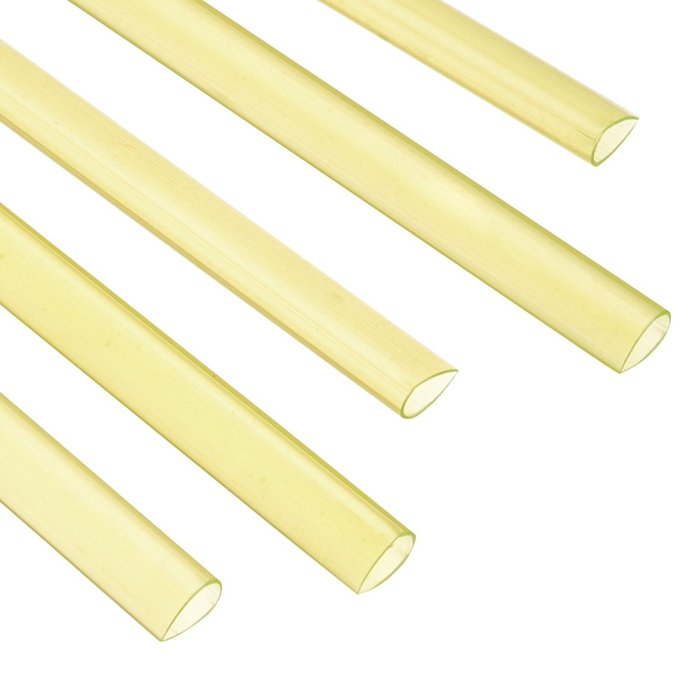 20Pcs 13x8mm Binding Bars, 50 Sheets Capacity, Transparent Yellow