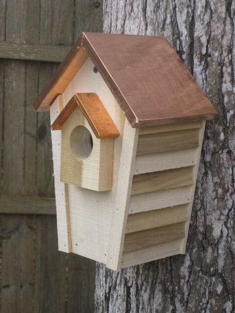 Bluebird House With Copper-Clad Roof