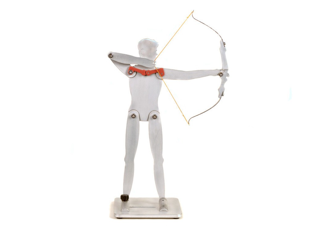 Archery Coaching Aid: Shooting Form Anatomic Model - 12" Aluminium