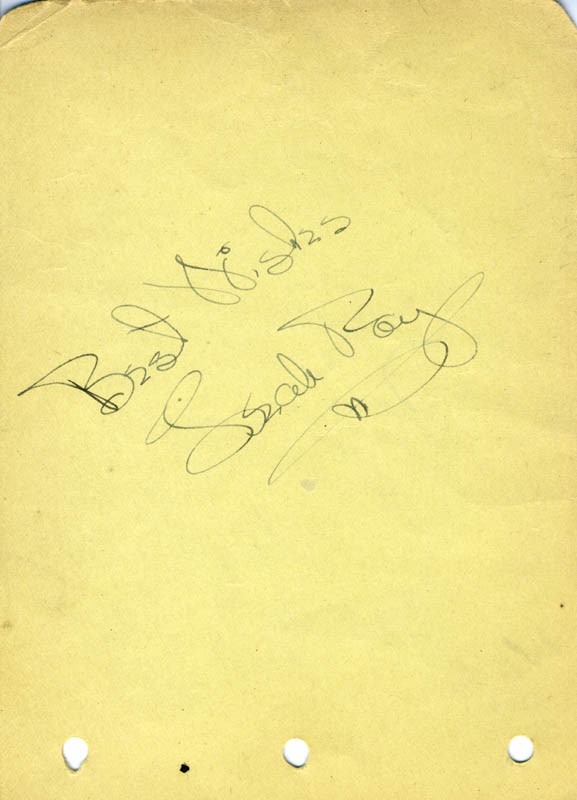 LEAH RAY - AUTOGRAPH SENTIMENT SIGNED