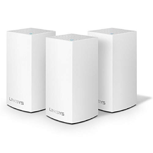 LINKSYS VELOP MESH HOME WIFI SYSTEM 4,500 SQ. FT COVERAGE WHW0103 - WHITE
