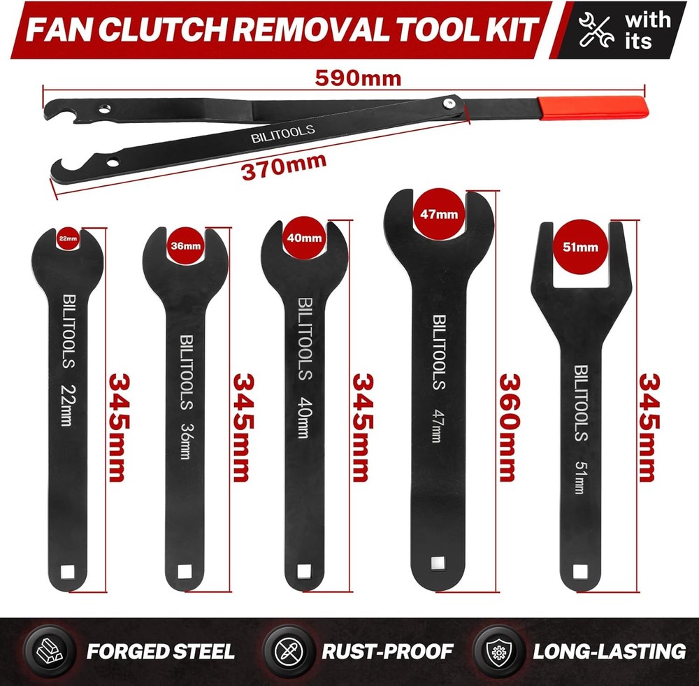 Fan clutch removal tool kit with pulley bracket