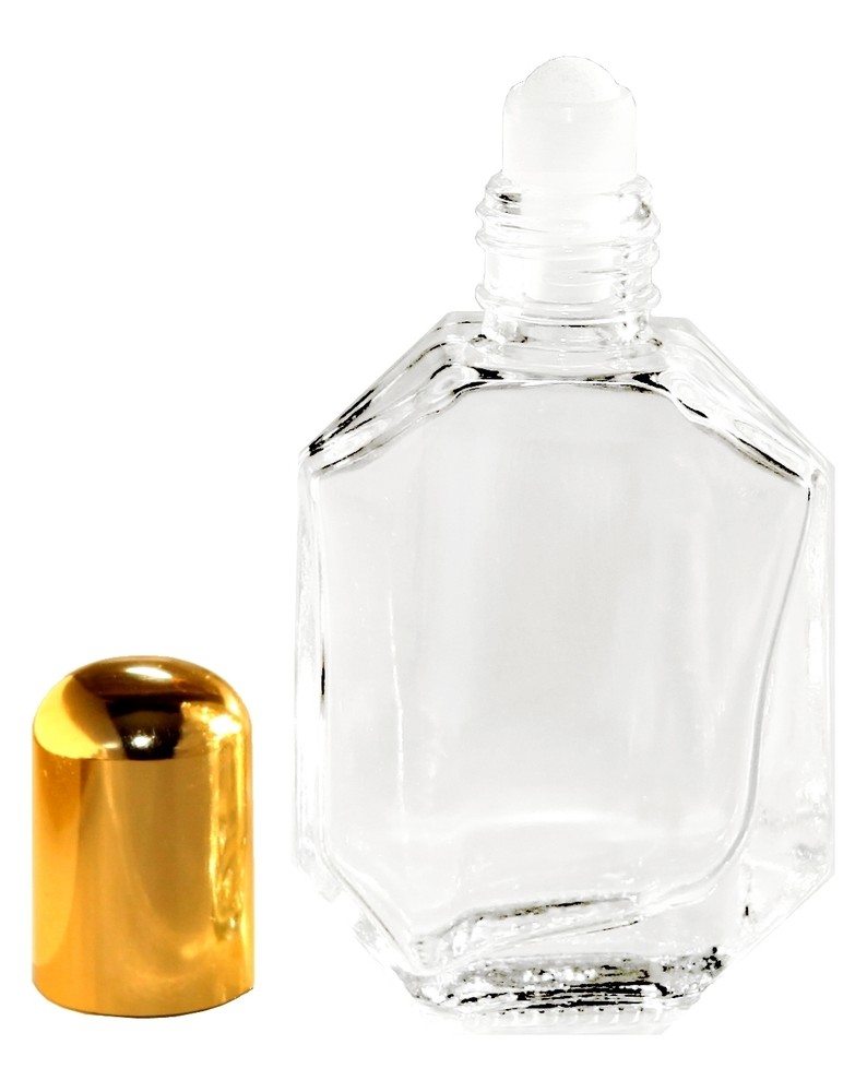 Perfume Essential Oil Aromatherapy Empty Glass Roll On Bottle 14ml 1/2 oz .50 oz