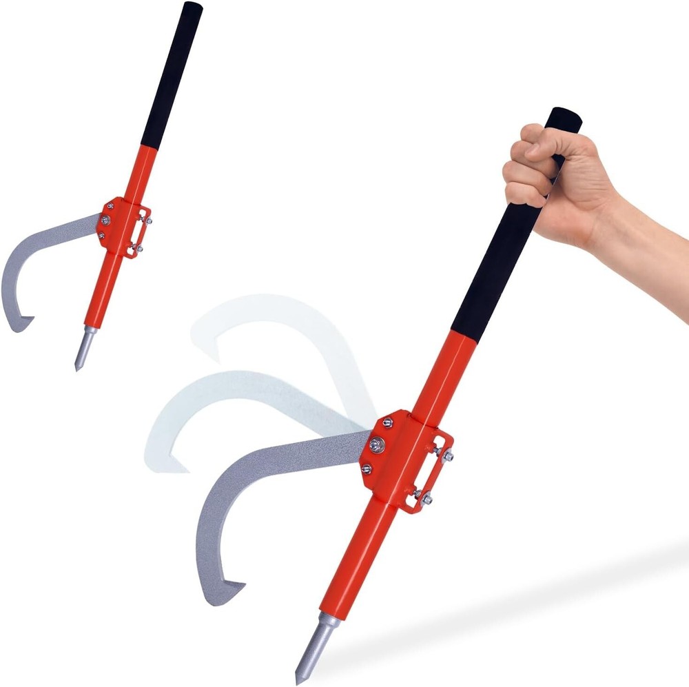 Log Peavey 28" - For Separating Stacked Firewood With Fully Adjustable Hook