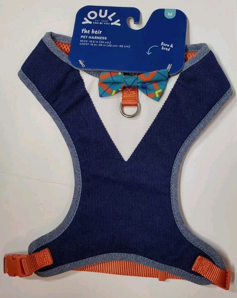 Youly The Heir Bow Tie Pet Harness Size Medium New!