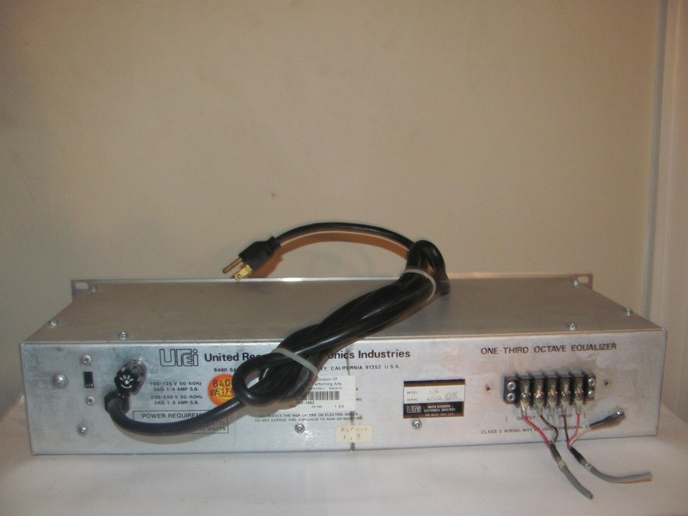 UREI 539 One Third Band Equalizer