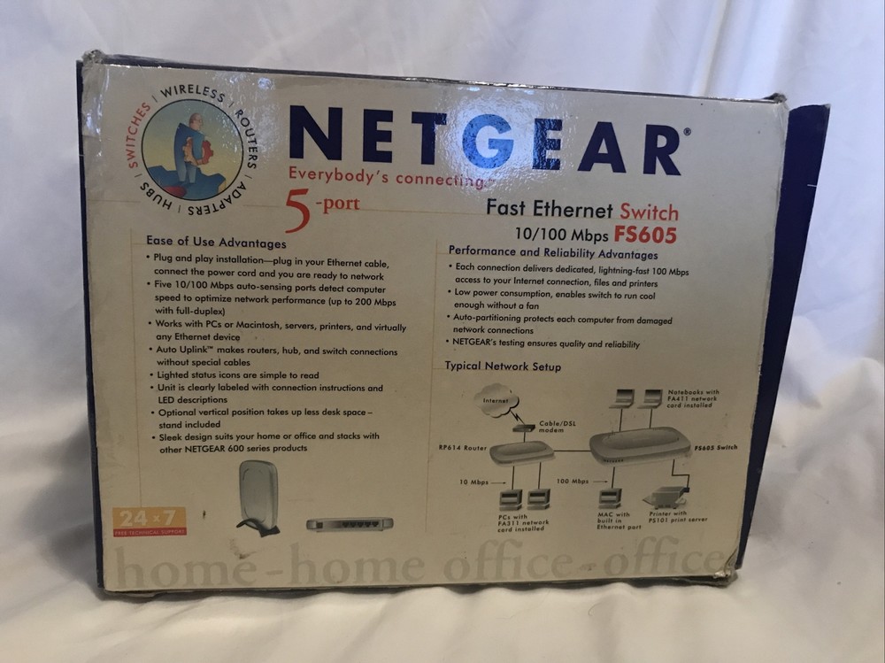 NetGear ProSafe (FS605) 5-Ports External Switch