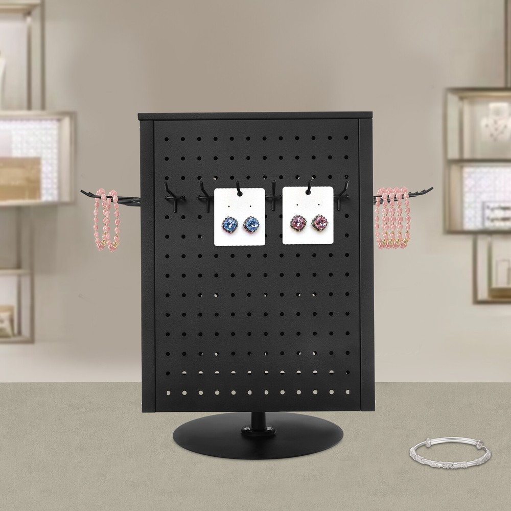 Pegboard Rotating Display Stand 4 Sided Spinning Peg Board Display Peg Board USA
