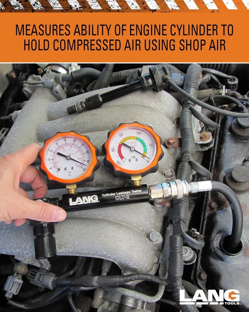 Cylinder Compression Tester Kit with Long Adapter and Pressure Control