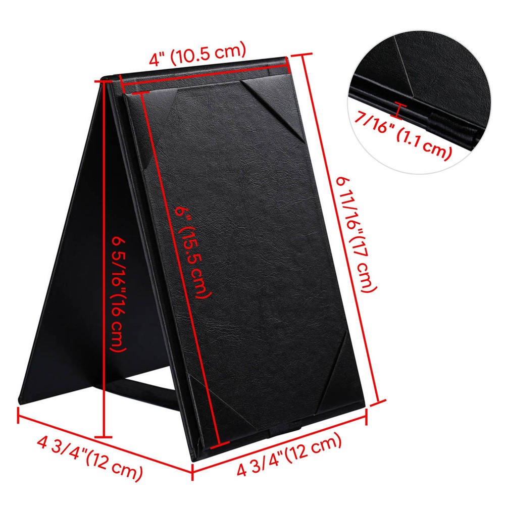 WeChef 20 Pack 4"x6" Double-Sided Menu A-Frame Holder Table Tent Restaurant Cafe