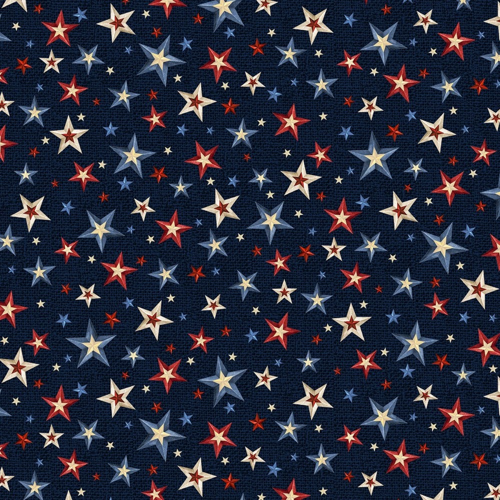 Love & Glory Americana Wreath Fabric Panel