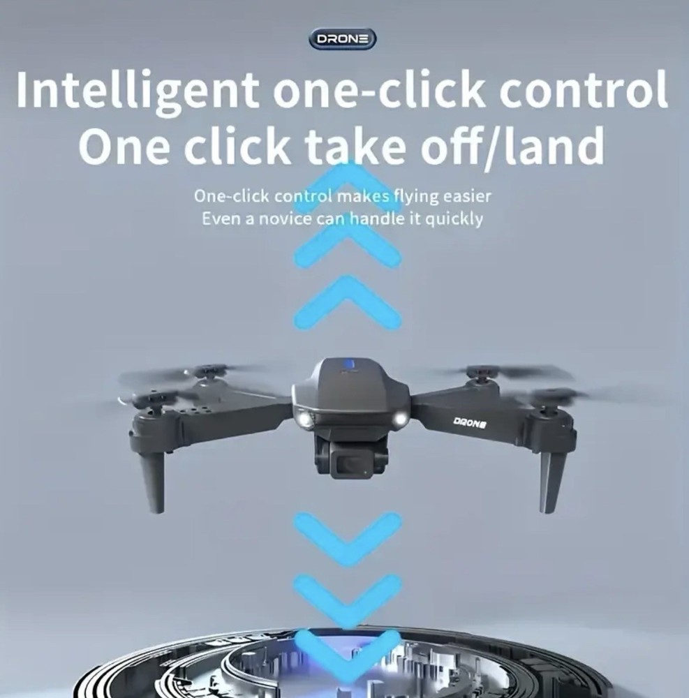 E88 Pro Drone Dual Camera Drone Obstacle Avoidance 4 Batteries Foldable 3 Speed