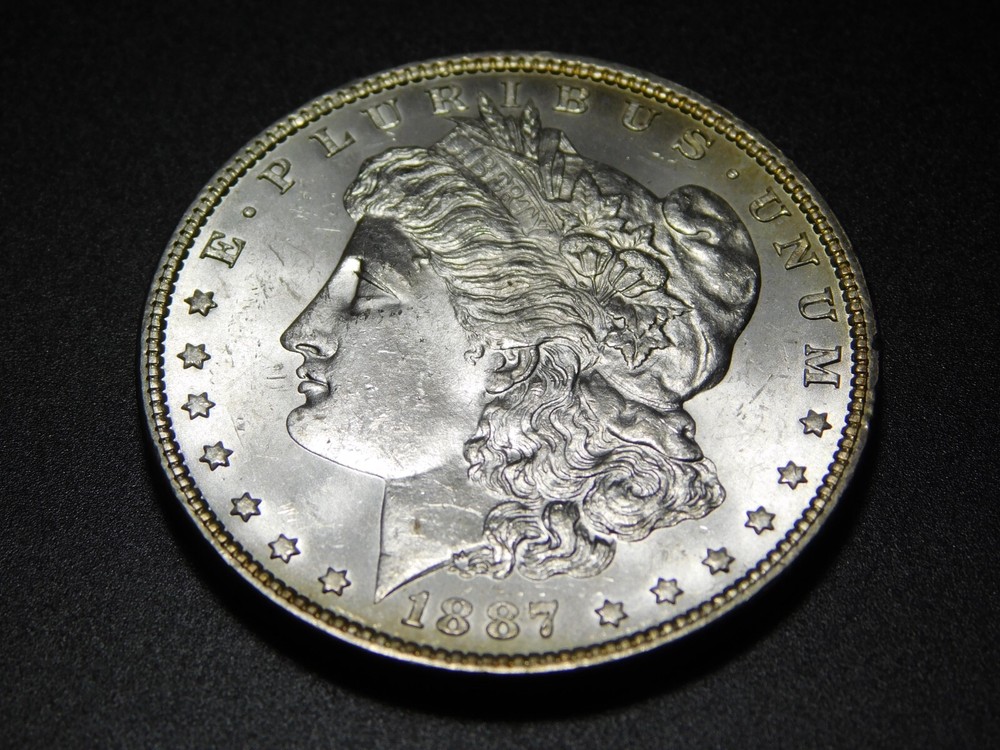 OLD WEST US COINS 1887 MORGAN SILVER DOLLAR