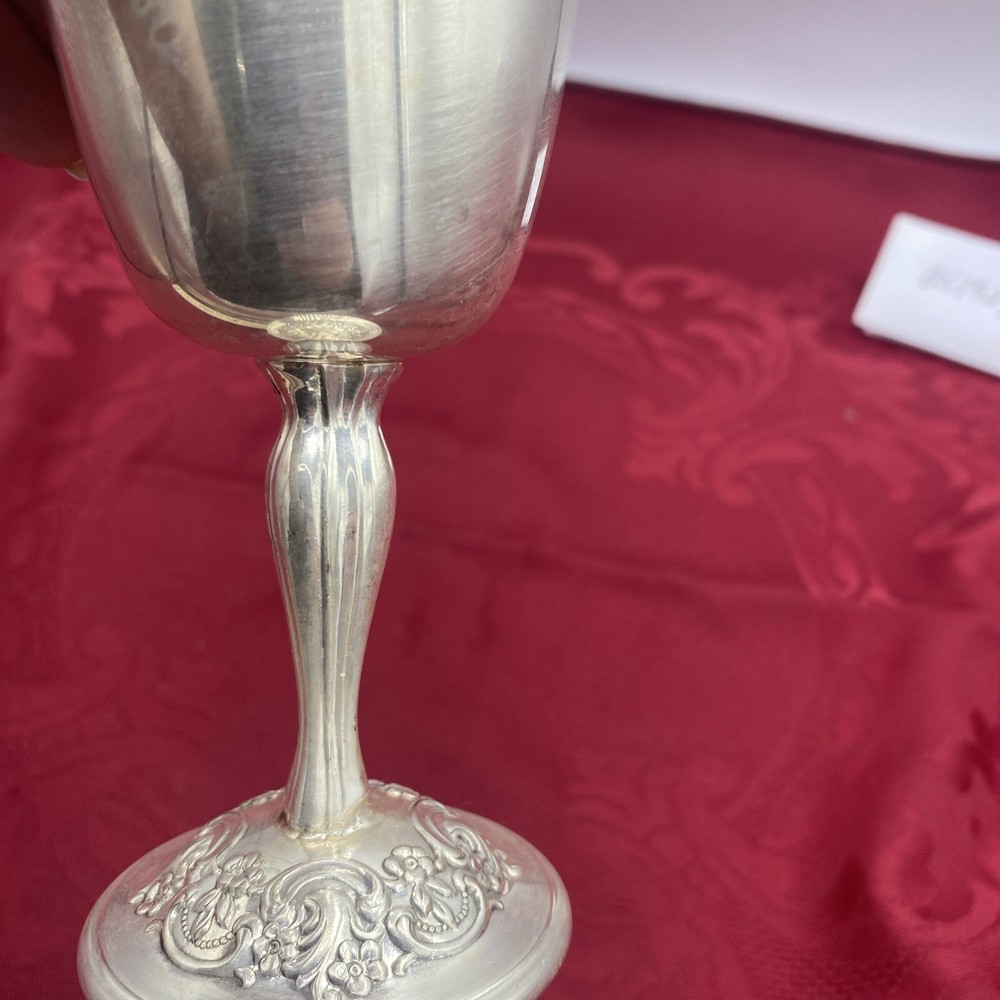 Gorham ITALIAN PROVINCIAL Silverplated Repousse Wine Goblet- YC98 -