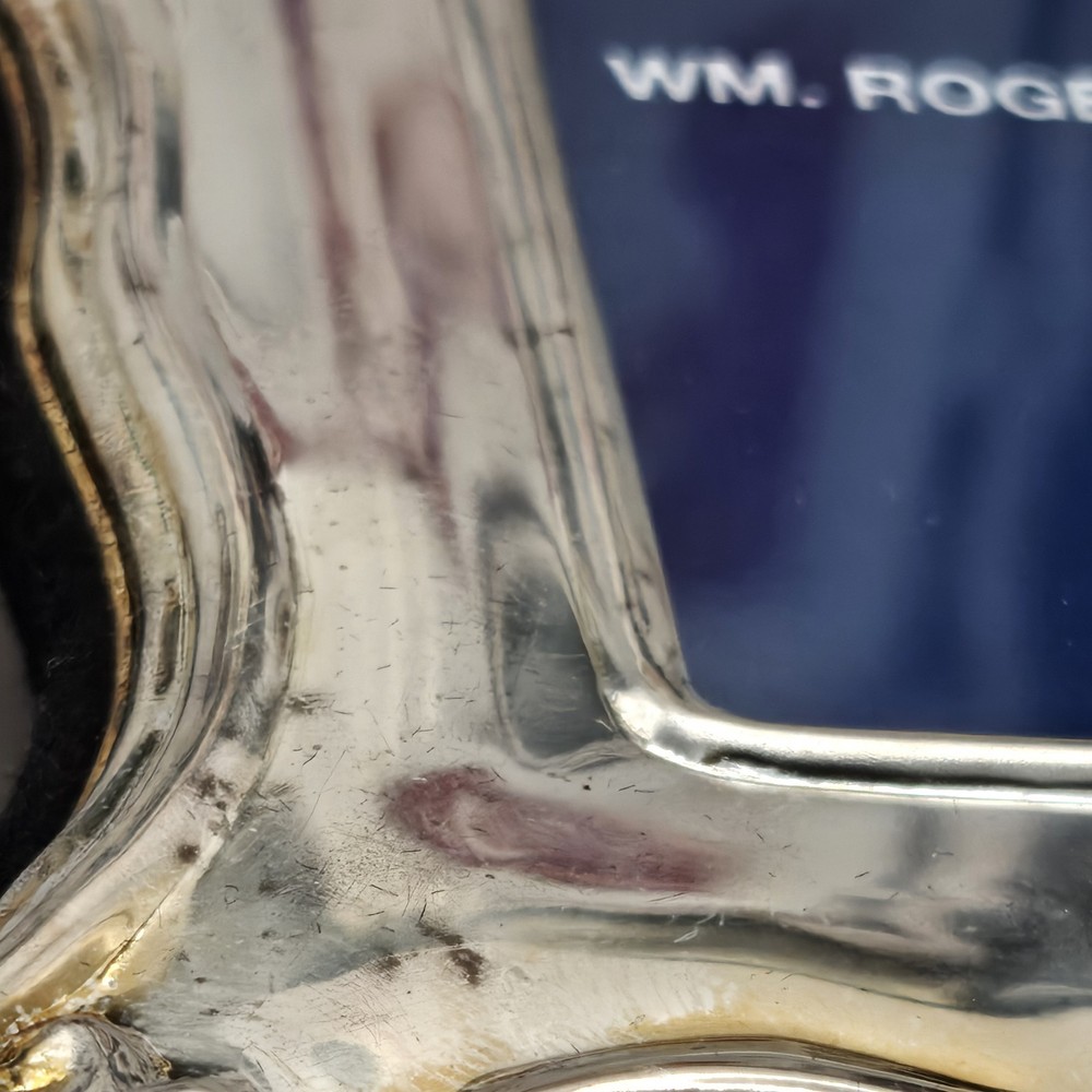 Wm Rogers Silverplate Photo Frame Set Vintage