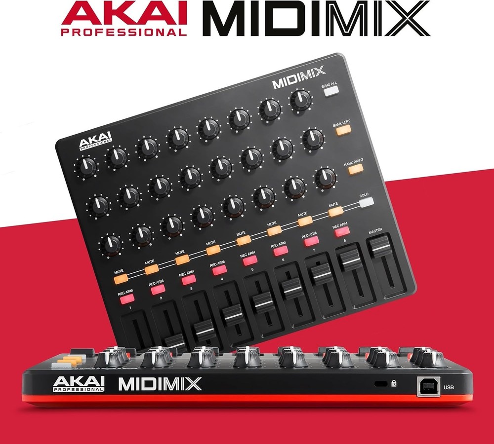 Compact DAW Control Surface with 24 Knobs and 16 Buttons
