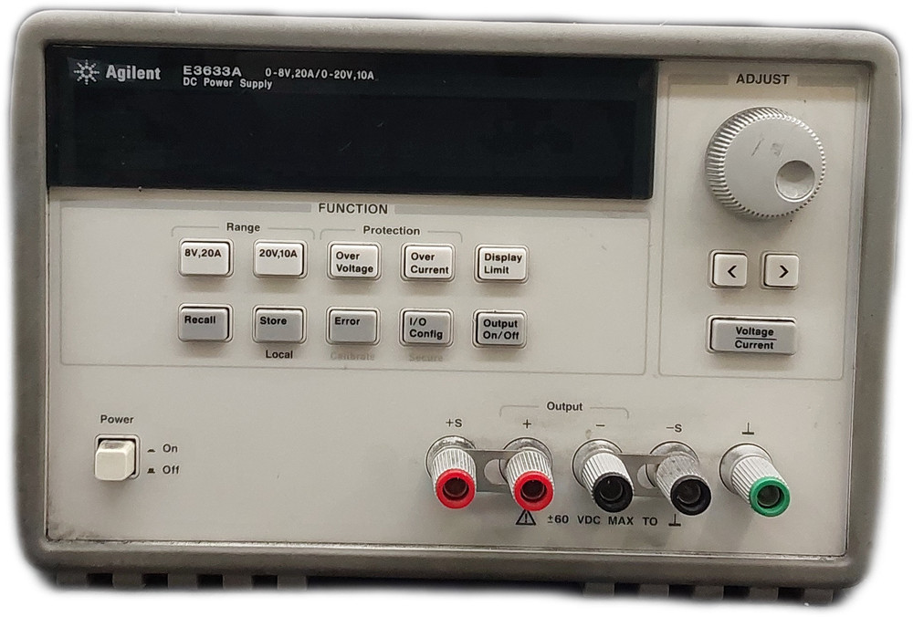 Keysight E3633A 200W Linear DC Power Supply 3-Output Programmable 20V/10A