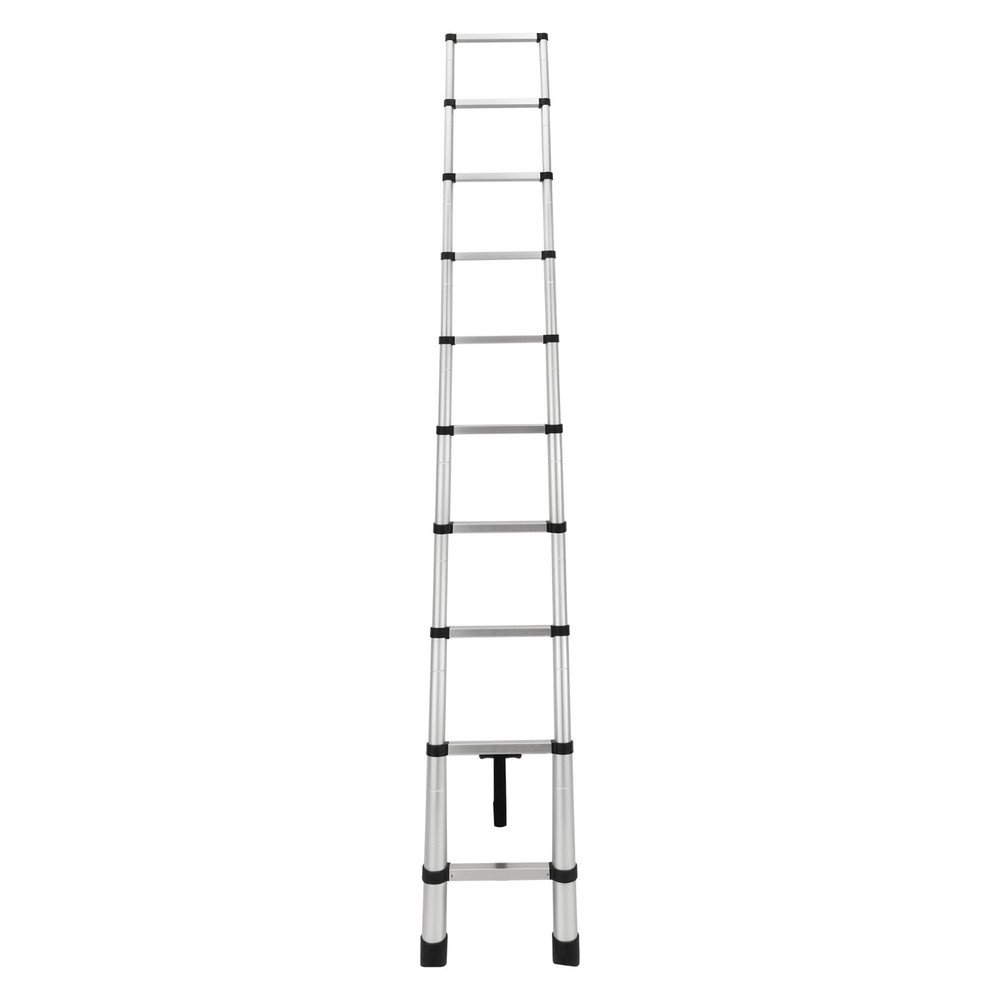 RecPro RV 10 Step Telescoping Ladder 10.5ft Extendable Collapsible Ladder