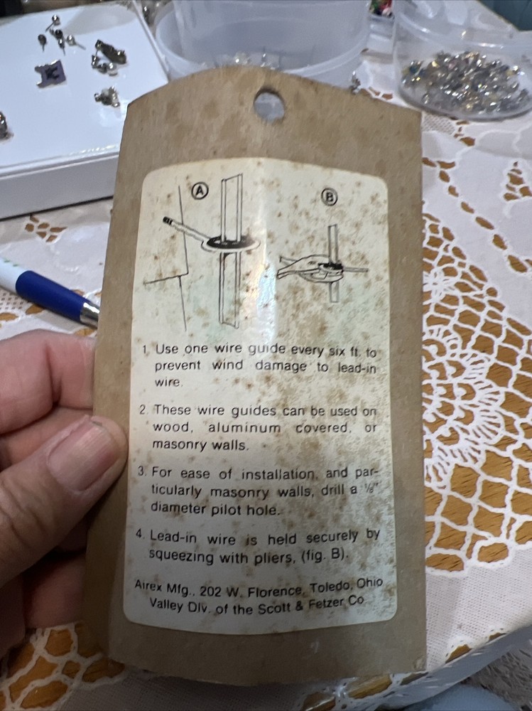 Vintage Wire Guide YV Package With 4