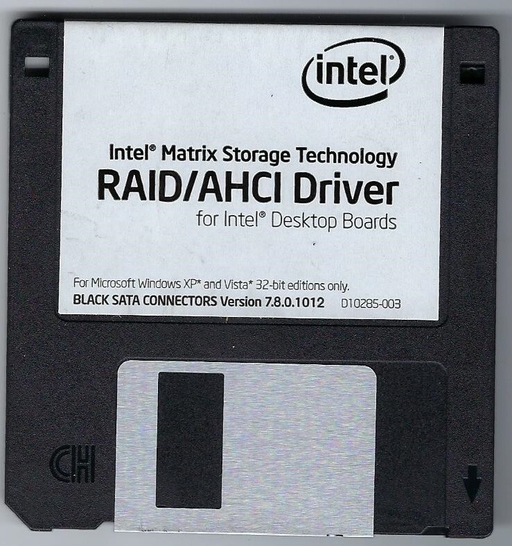 Intel RAID/AHCI Driver for Intel Desktop Boards, unused