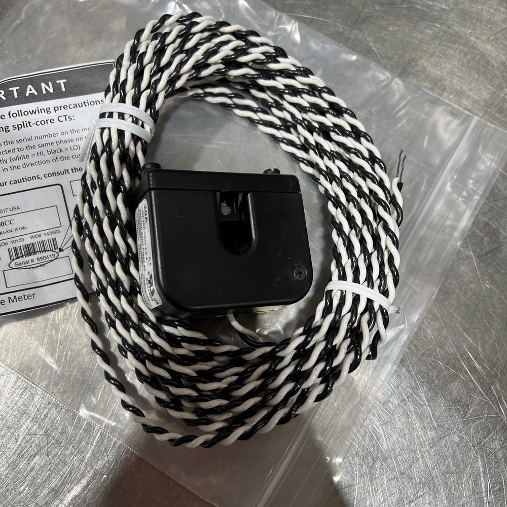 LN2-20A:1000:1-0.4 CT Split-Core Current Transformer Sensor Nos Surplus