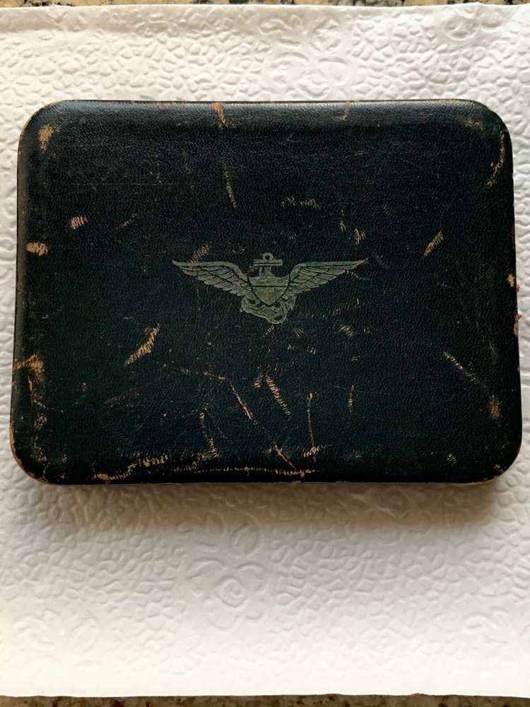 WW 2 Era Pilot Leather Cigarette Case