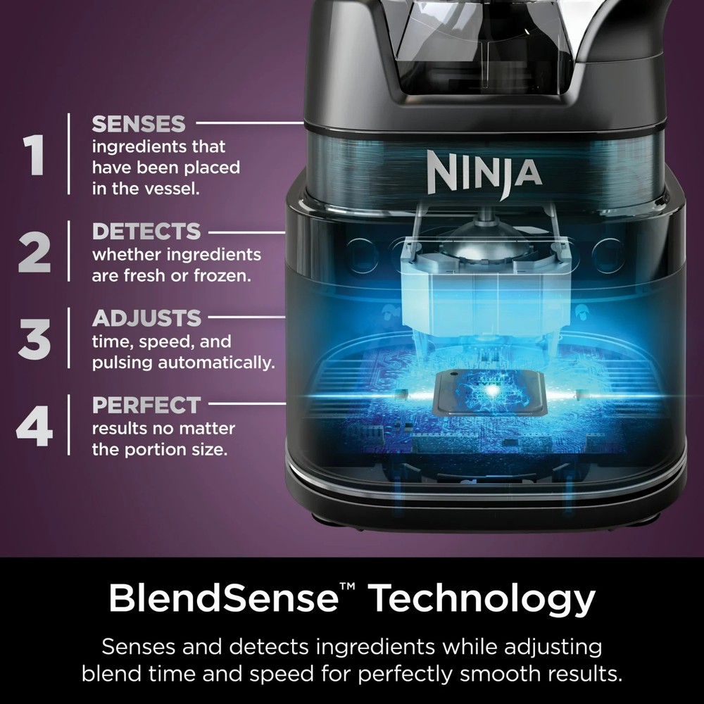 Ninja Detect Kitchen System Power Blender + Processor with Blend Sense Technolog