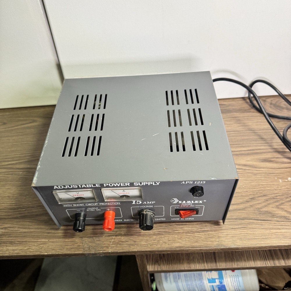Vintage Samlex Adjustable Power Supply 1215 Untested Device Machine Equipment