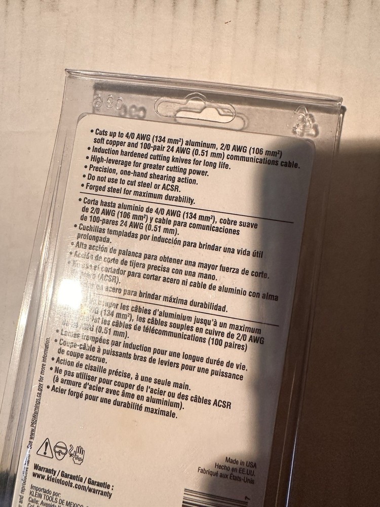 Klein Tools 63050 High-leverage Cable Cutter