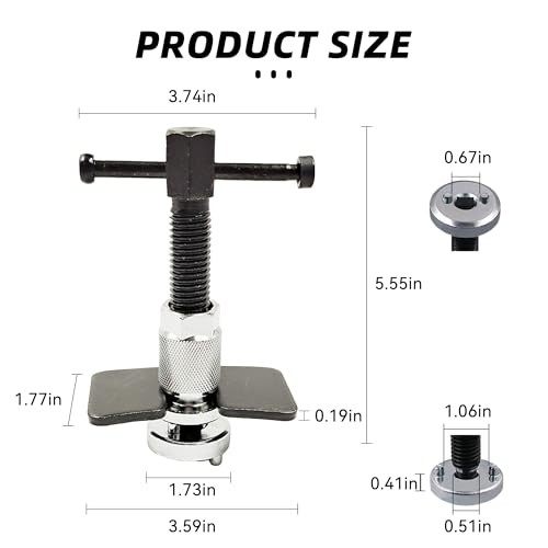 Car Brake Piston Wind Back Tool, Auto Brake Caliper Compression Tool, Auto