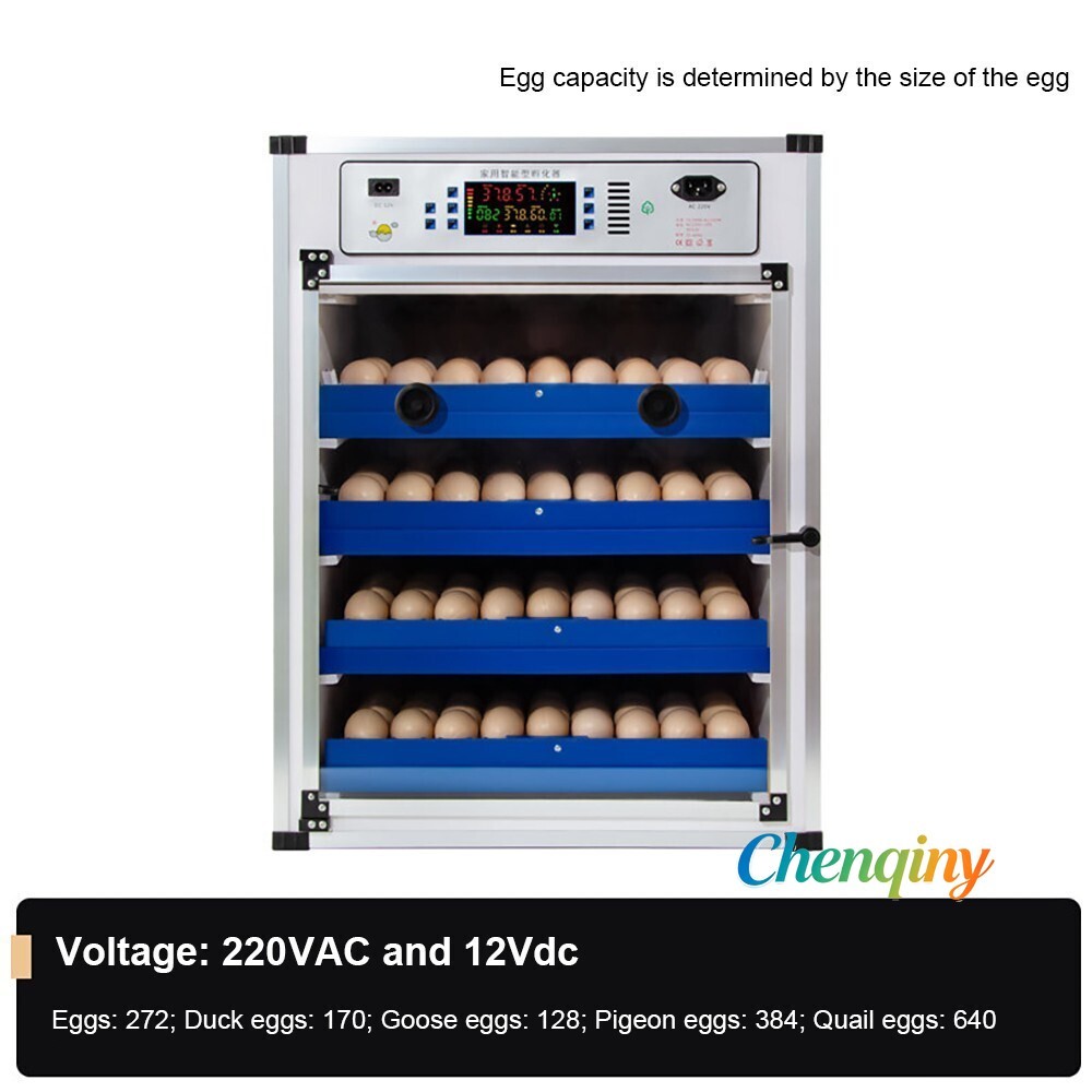 272 Eggs Automatic Digital Incubator Chicken Poultry Hatcher Temperature Control