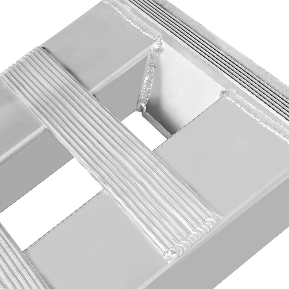 2Pcs 80"x15" Aluminum 6000 LBS Truck Car Auto Trailer Ramps Hook End Knife