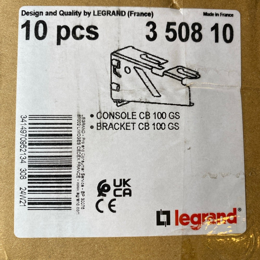 Legrand Cablofil Wire Cable Tray Support Bracket 350810, CB100 GS, Quantity 10