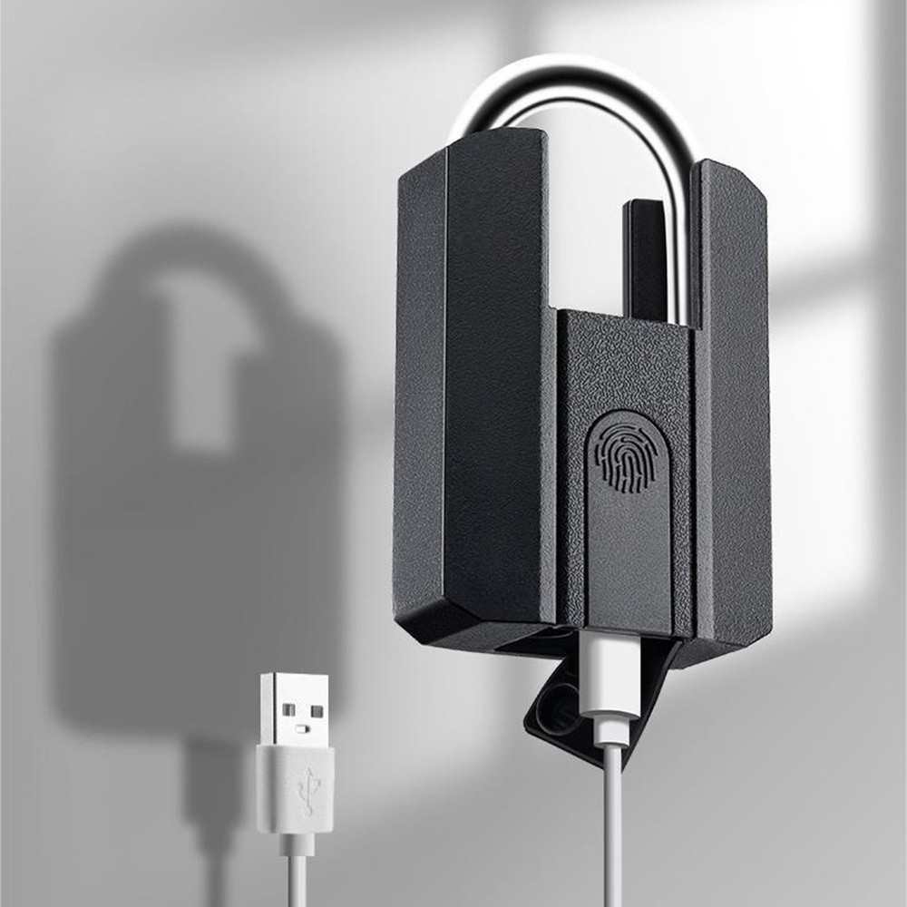 For TTlock App Enabled Fingerprint Lock USB Rechargeable and Key Backup