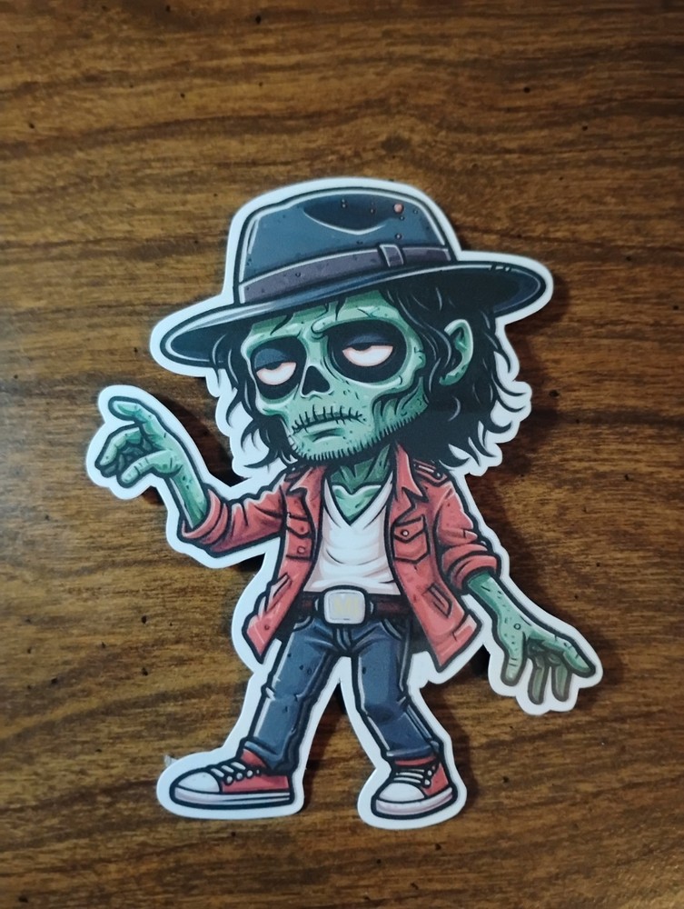 Zombie Michael Jackson Funny Vinyl Decal Sticker
